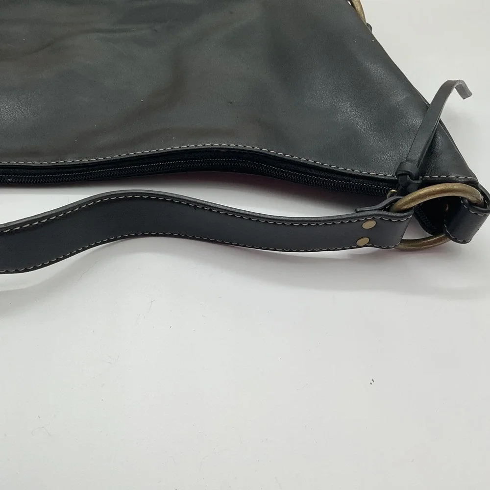 Nine West Black Hobo Bag Shoulder Bag with Bronze‎ Rings